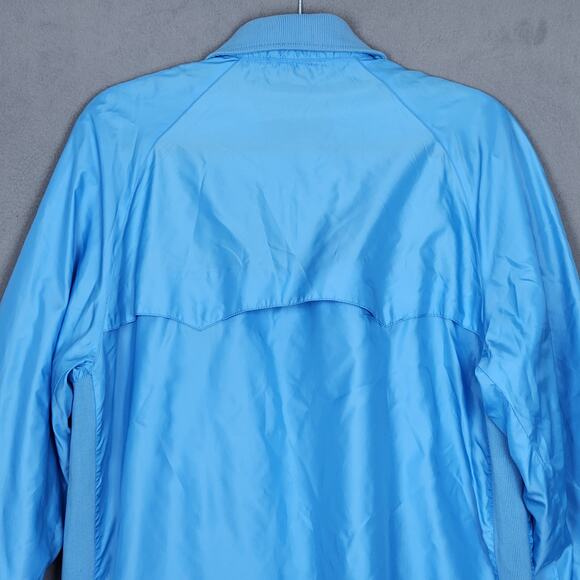 VINTAGE IZOD LACOSTE Jacket Mens Medium Blue Windbreaker 90s Retro Vented Light - Picture 9 of 15